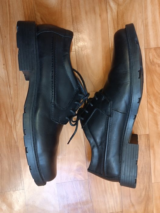 Новые Туфли Полуботинки Clarks 10.5G UK 45EUR Широкие Кожа Англия