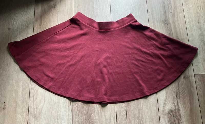 Komplet modnych mini spódniczek(burgundowa/granatowa) XS/34, Sinsay