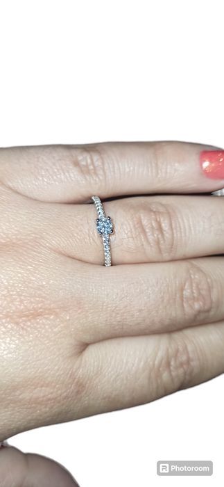 Anel solitário moissanite