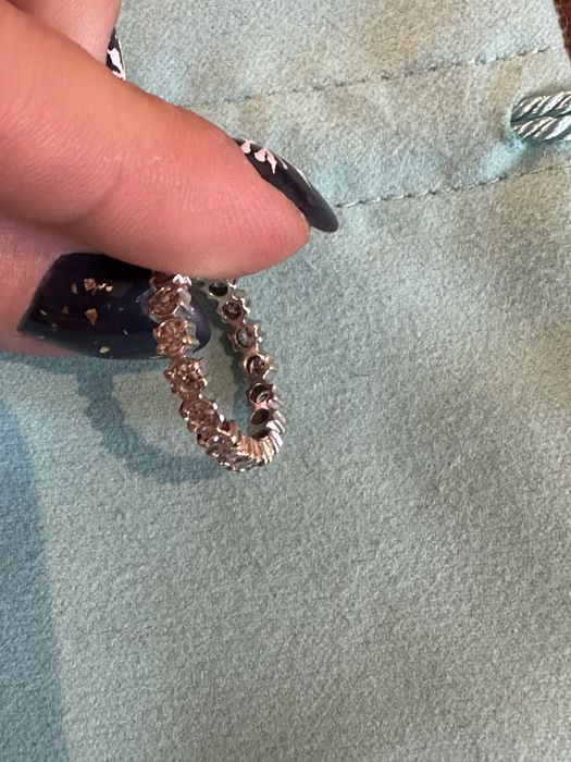 Obraczka eternity pierscionek diamenty