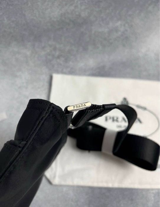 Сумка Prada 1BH978 NERO нейлонова чорна чоловіча