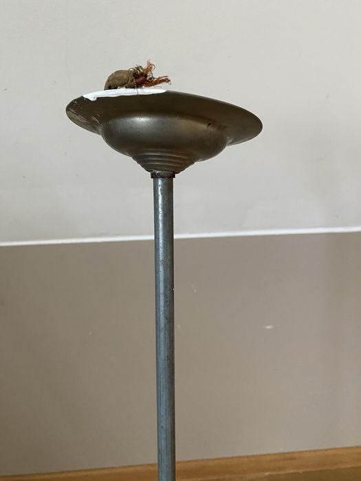 Art deco stary wielki drewniany żyrandol