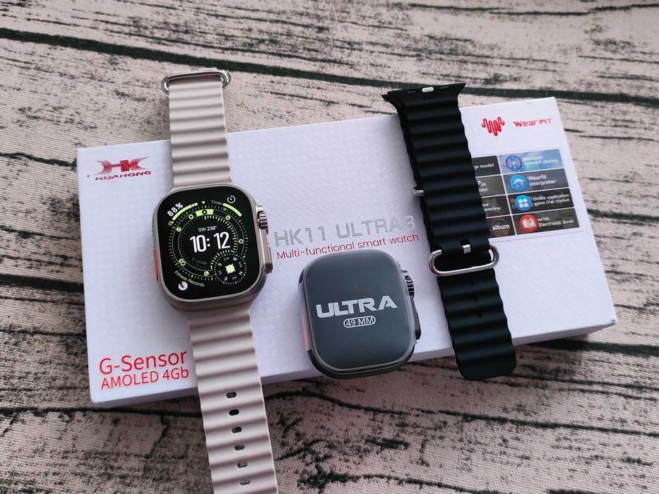 Смарт годинник HK11 Ultra 3 з AMOLED дисплей, apple watch часы