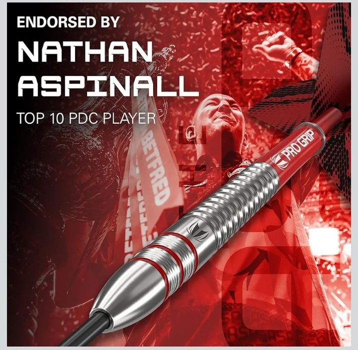 Target Darts Nathan Aspinall 23G zestaw rzutek ze stali wolfra