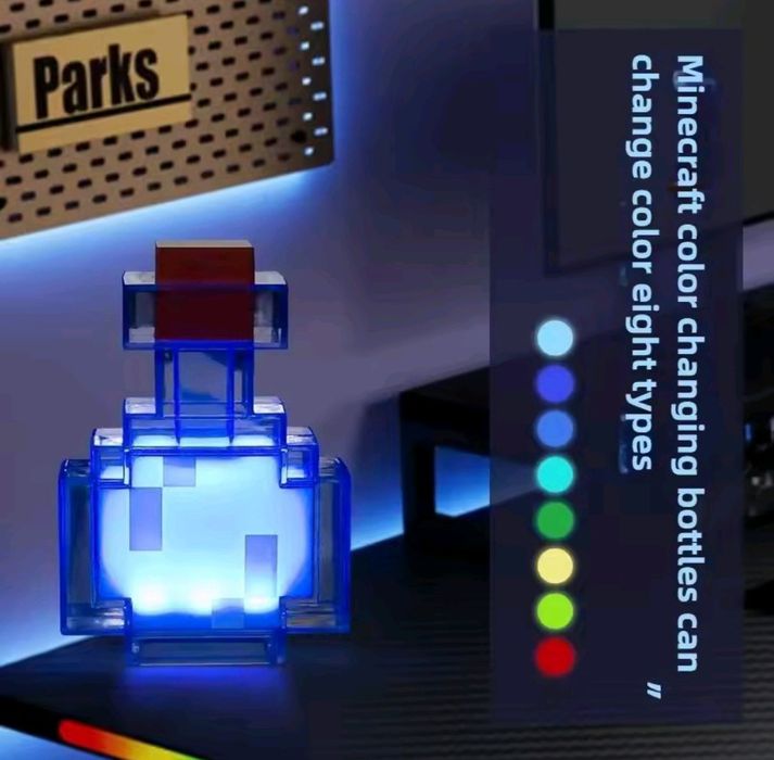 LED ліхтарик Зелье Minecraft Bottle Light game світлодіодна іграшка