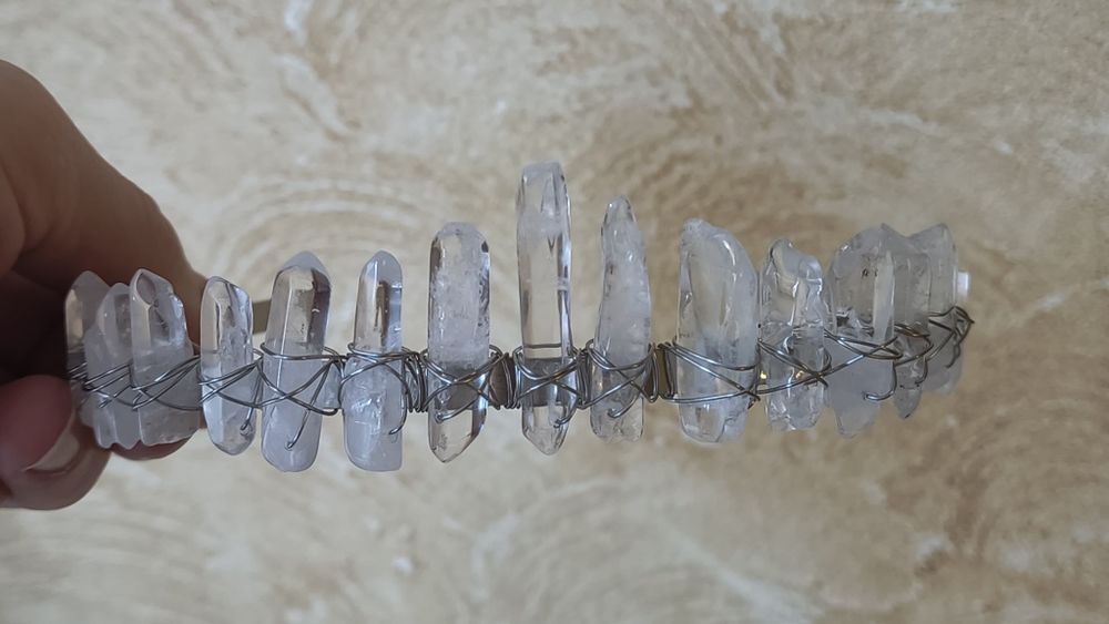 Корона из кристаллов натурального кварца