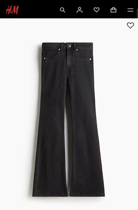 Джинси кльош  H&M flare high waist