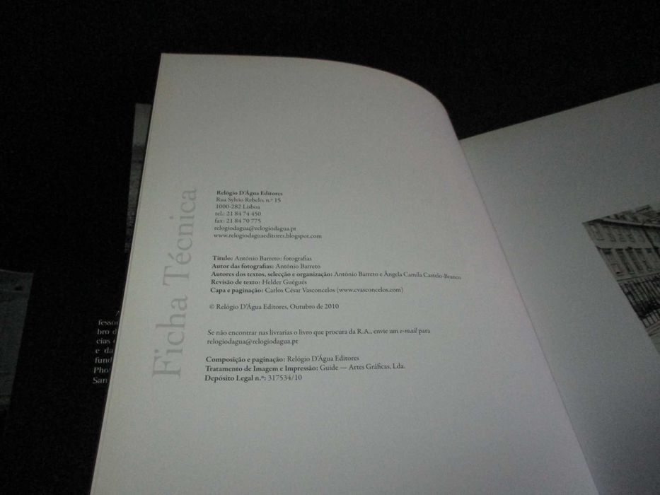 Livro António Barreto Fotografias