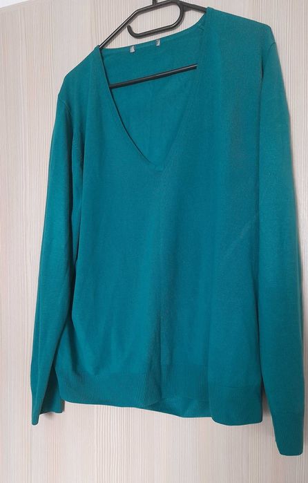 Sweter Damski Zielony Marks & Spencer_Rozmiar 20