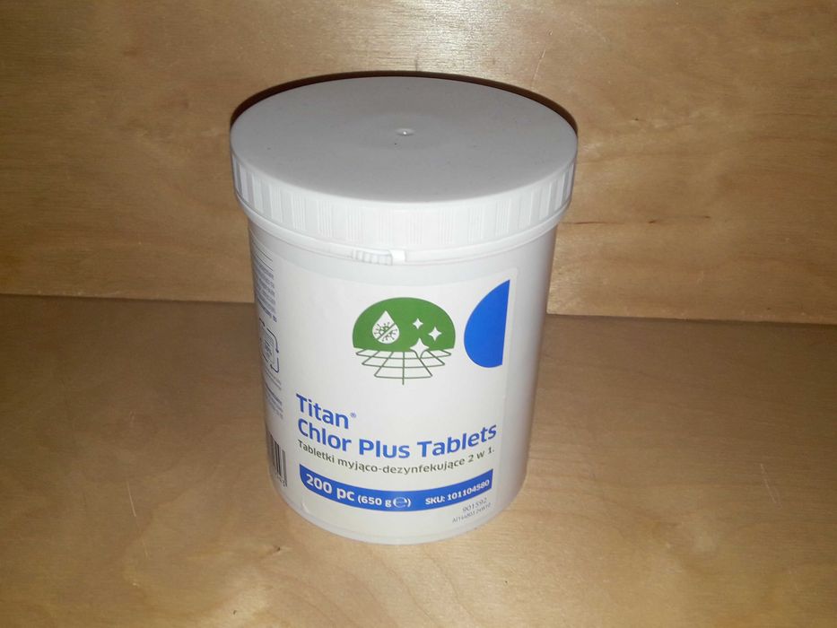 Titan Chlor Plus Tablets tabletki do dezynfekcji powierzchni 200 szt.