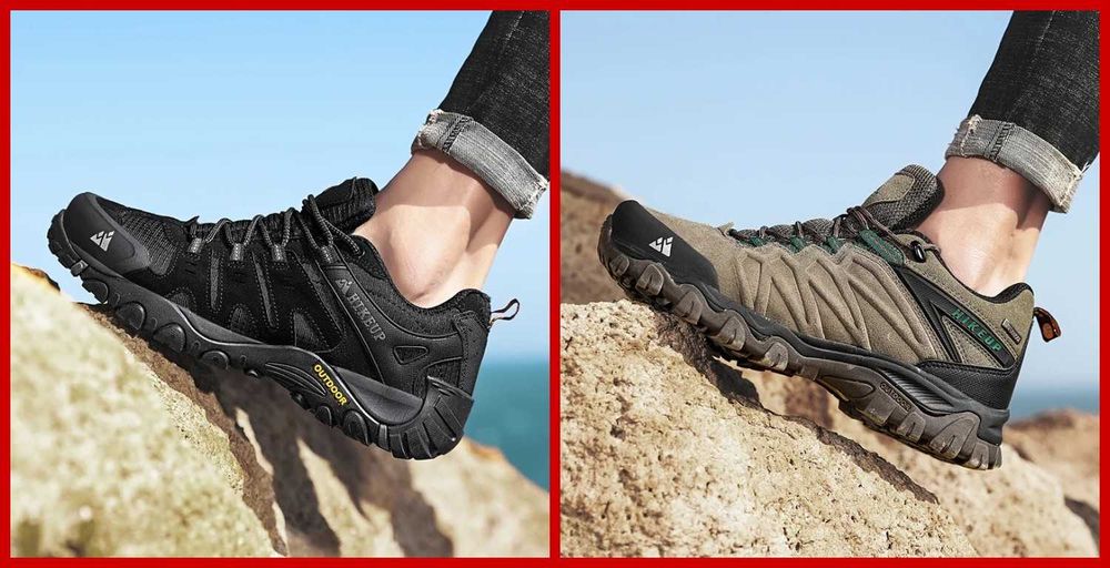 Новые мужские трекинговые кроссовки HikeUp (замша, текстиль). Уценка!