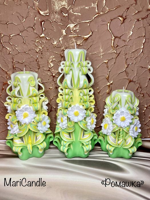 Різьблені свічки подарункові набори