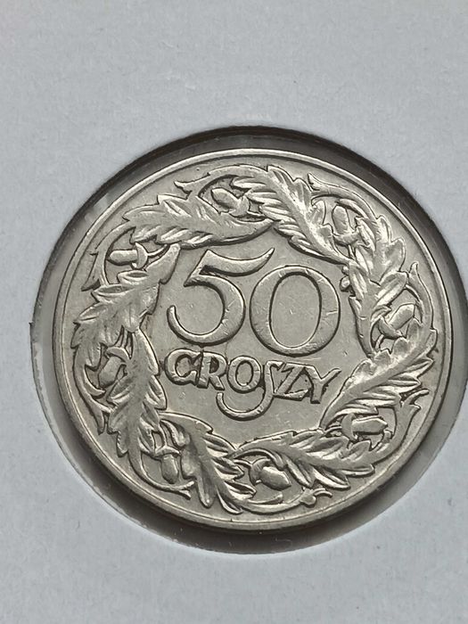 M887, 50 groszy 1923 II RP ładna moneta starocie