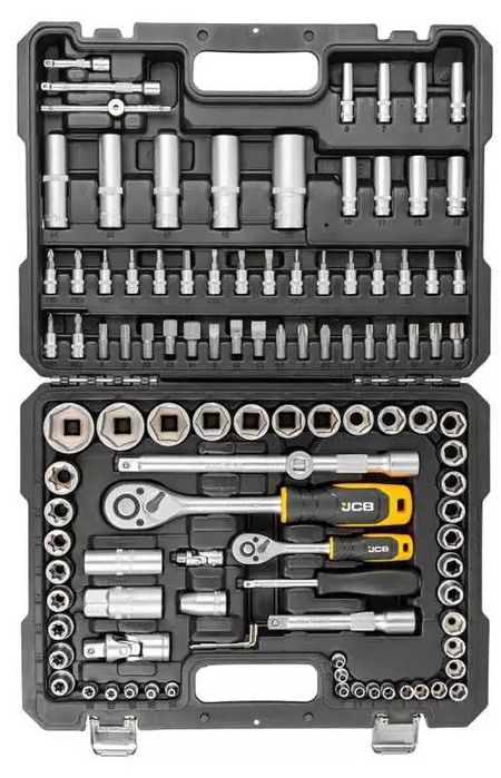 Набор инструмента JCB 108 шт.  1/4"&1/2" (6-гран)(4-32мм) інструмент