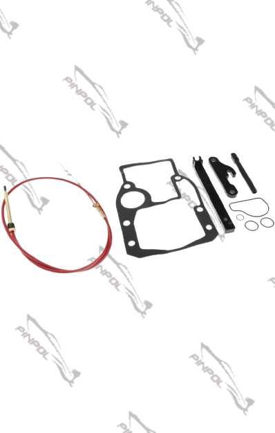 Cięgno Linka zmiany biegów przekładni OMC Cobra, Sierra kpl. uczelek