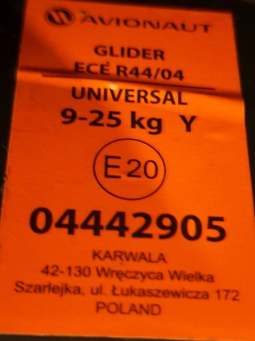 Fotelik samochodowy Avionaut Glider 9 - 25 KG