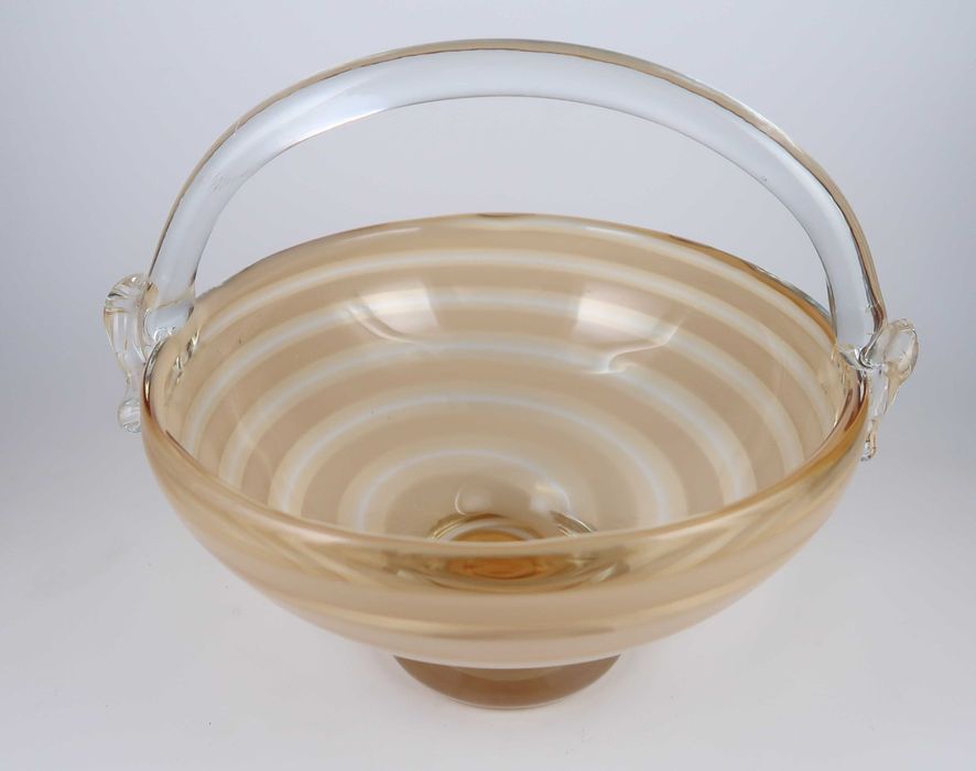 Cesta Art Deco Vidro Murano - 26 cm