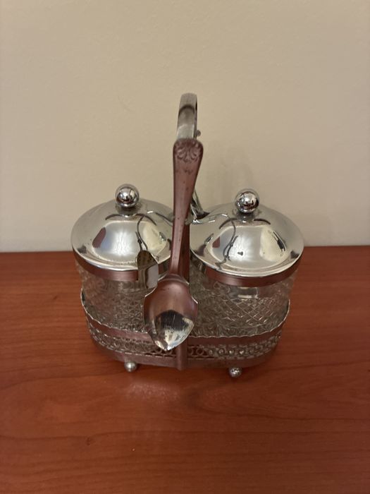 Conjunto de frascos com colher