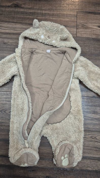 007 R pajacyk ocieplacz miś tu rozmiar 74-80 tj. 9-12 miesięcy