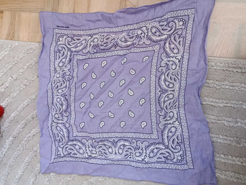 Chustka bandamka fioletowa