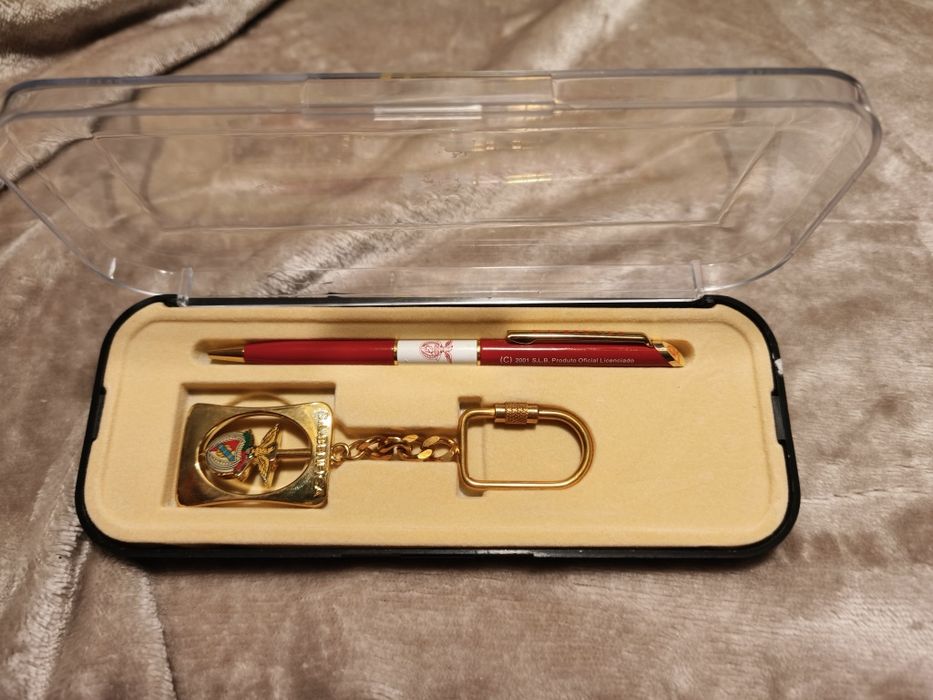 Caneta com porta chave SLB - Produto Oficial