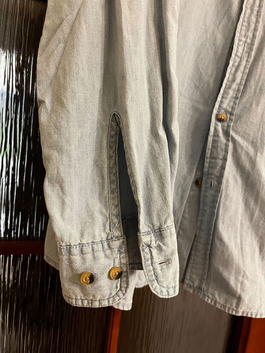 Koszula męska Wrangler Authentics XL, błękitna tip top.