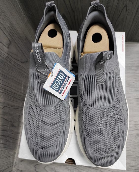 45 Skechers Bobs Sport B Flex - Frigid Edge Grey оригінальні чоловічі кросовки