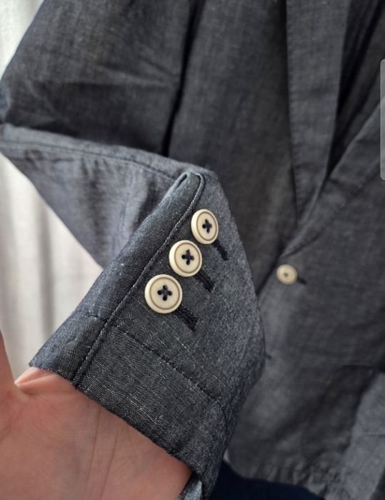 Nils Sundström Van Graaf kieszenie modern fit meska marynarka