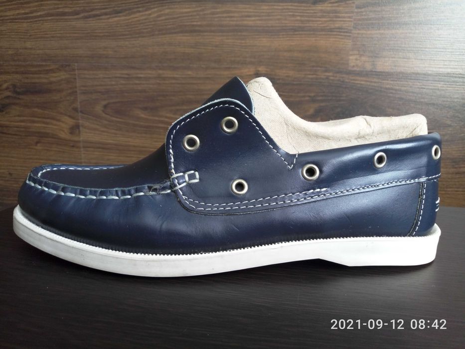 Кожаные женские мокасины Jaguar (Португалия) р.39 цвет морской  волны