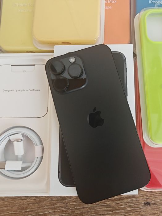 iPhone 15 Pro Max 6.7" 256GB Preto Titanium Aceito Retomas