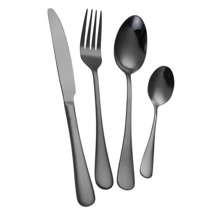 Talheres Pretos em Aço Inoxidável