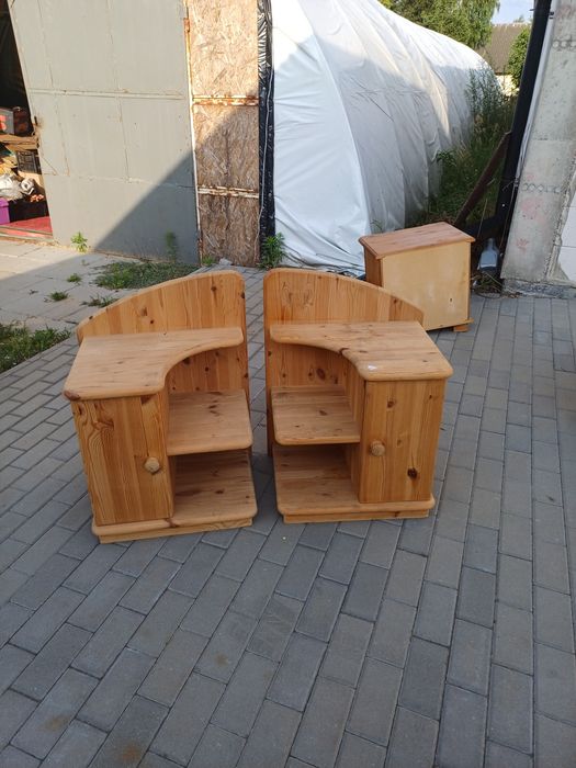 Komplet szafek nocnych sosnowych