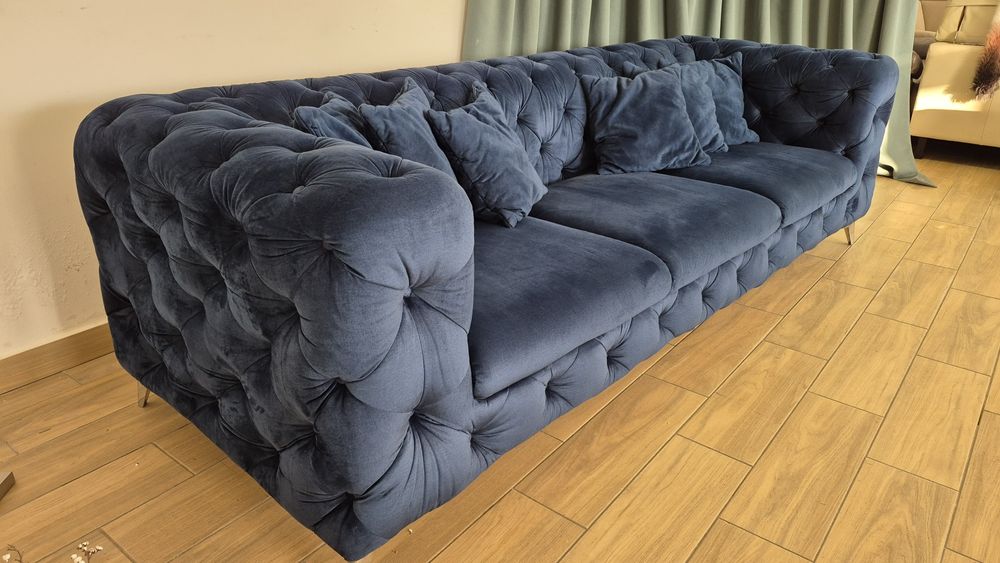 Стильний велюровий диван Chesterfield з Європи