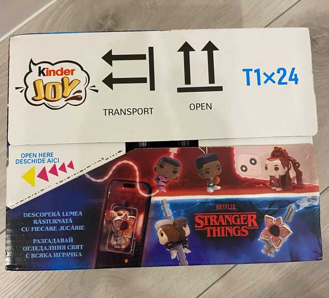 Kinder Joy Stranger Things (Дуже дивні справи) 24 шт x 20г (Funko Pop)