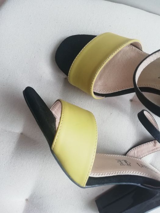 Piękne sandałki Monnari 36 nowe limonka