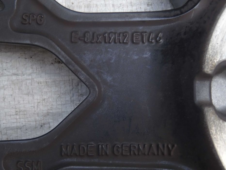 felga aluminiowa tył audi a3 s3 rs3 rs 8j 19 8y0,601025ch 8y0,601025cl