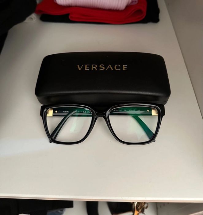 Oprawki korekcyjne Versace czarne okulary