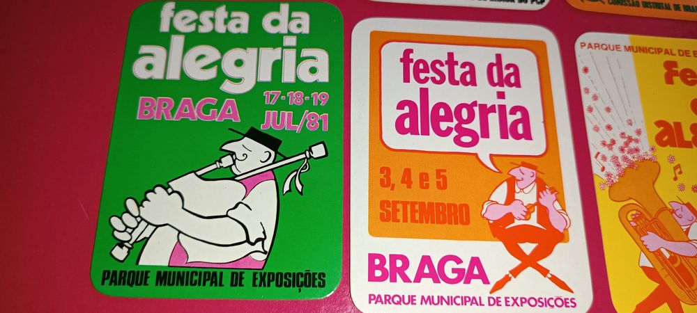 Raros e antigos calendários de bolso da edição Coleção Festa da Alegri
