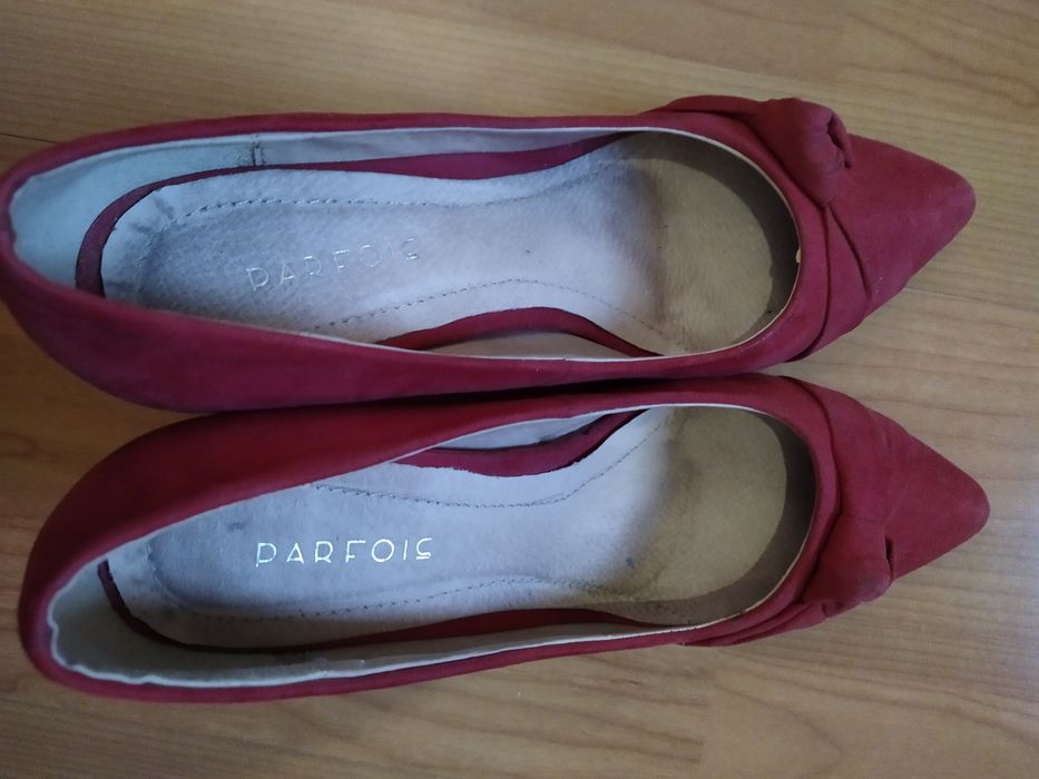 Sapatos vermelhos senhora