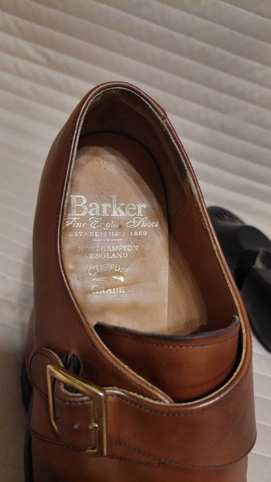 Кожанные монки Barker (обувь,ботинки,кроссовки, одежда,джинсы)