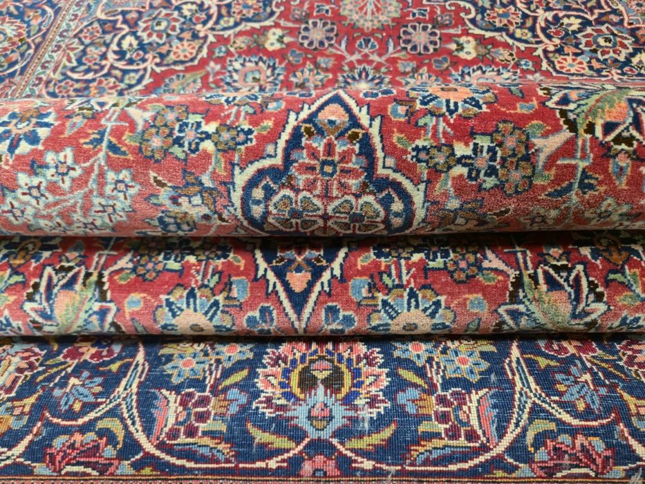 KASHAN oryginalny perski dywan ręcznie tkany 134x210 - 70lat