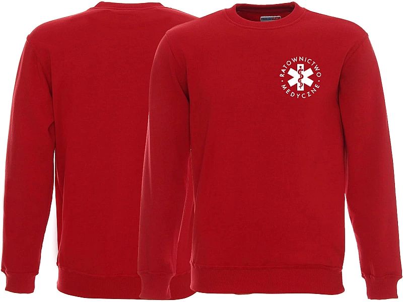 Bluza ratownicza FUNKCYJNA męska czerwona (M)