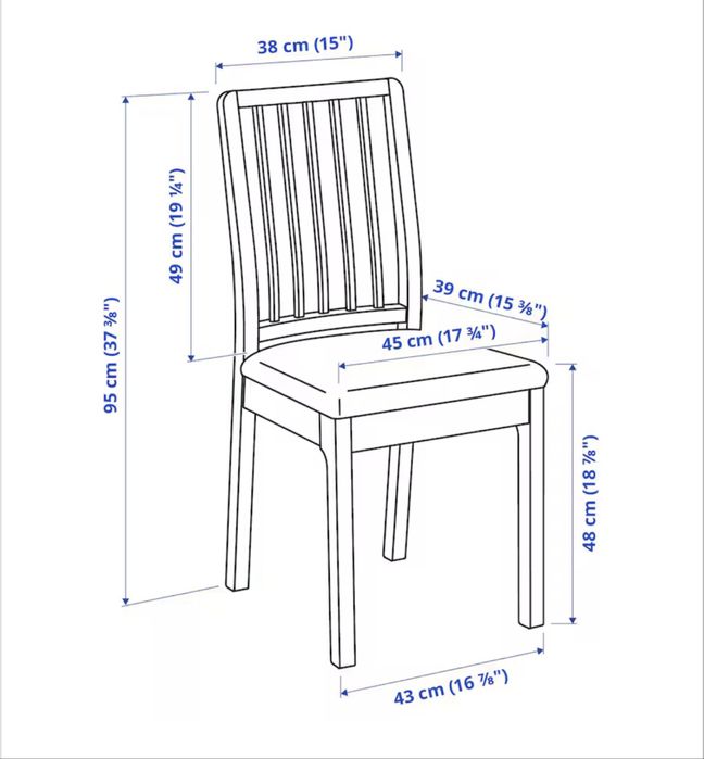Mesa cor de carvalho e 4 cadeira