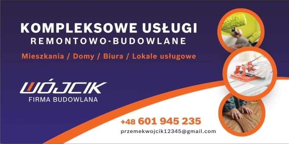 Firma Budowlana WÓJCIK | kompleksowe usługi remontowo-budowlane |