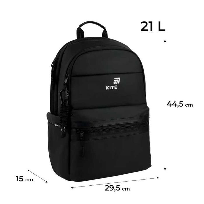 Рюкзак Kite Education teens 2721L Grey Black Pink