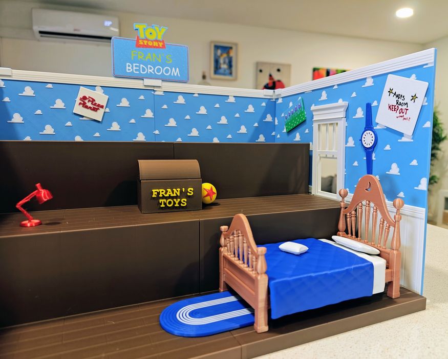 Expositor Diorama Toy Story 5 Andy's Bedroom personalizável