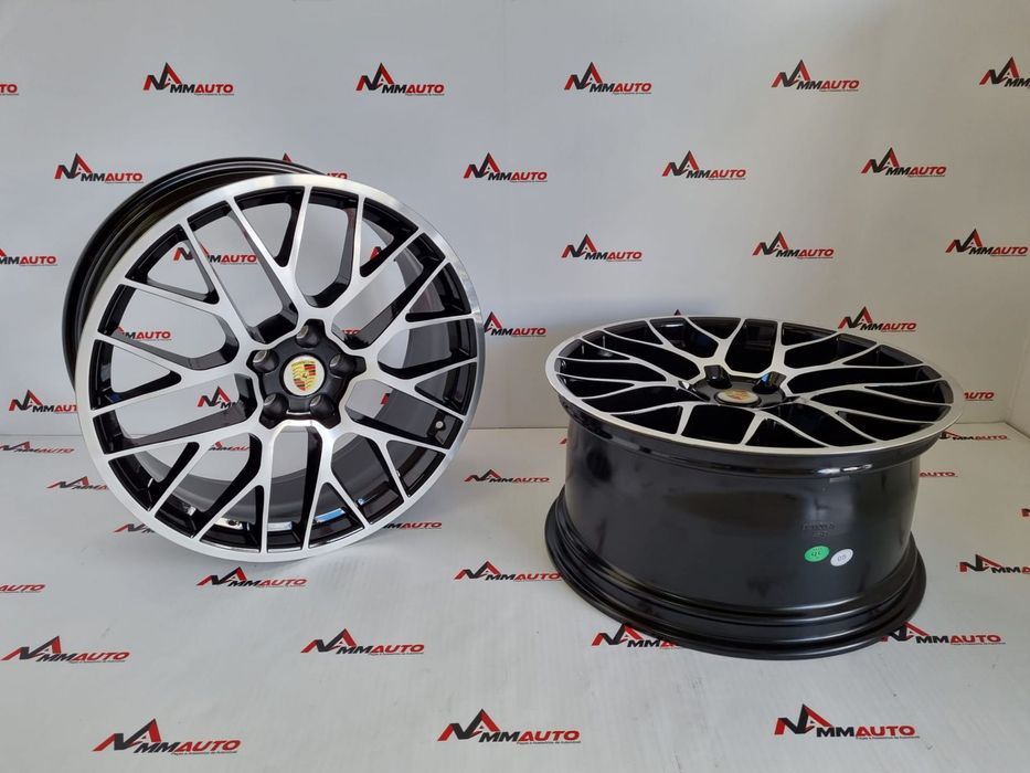 Jantes Porsche Macan RS Spyder Preto Polido 20