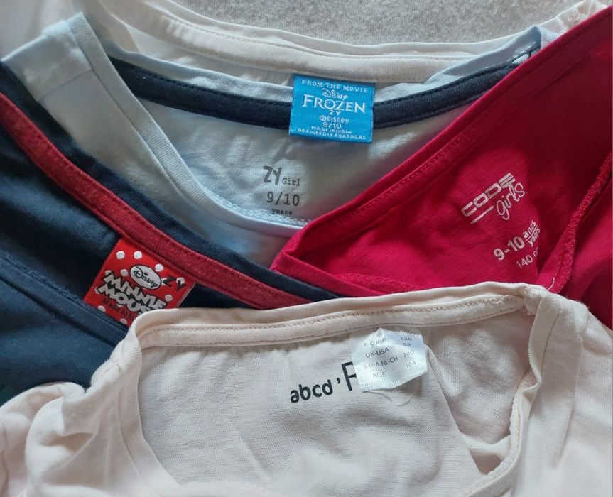 Lote 5 Camisolas Estampadas, 9-10A