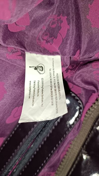 Antiga carteira original de mulher da Betty Boop