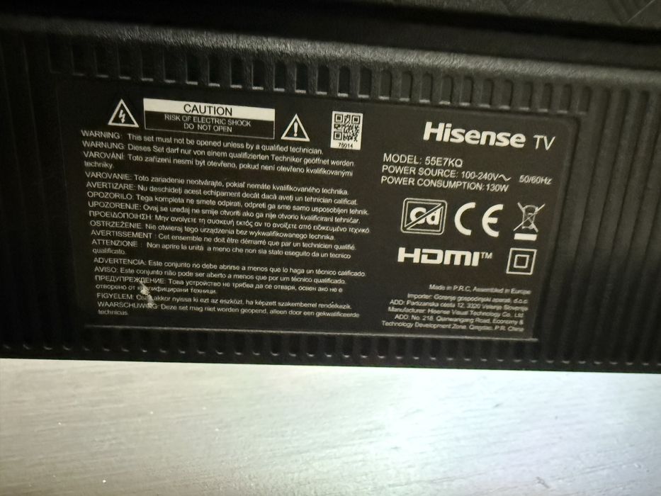 Tv Hisense 55 cali